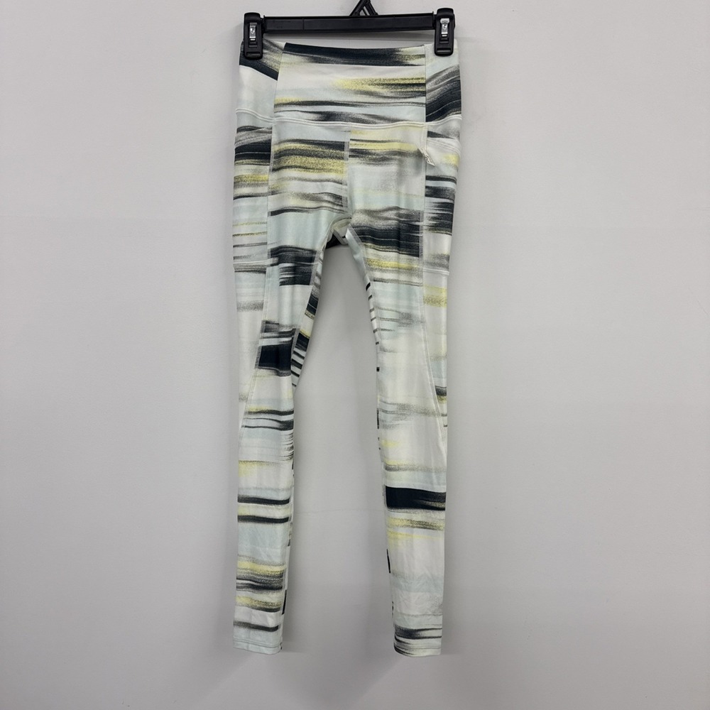 DSG Cold Weather Compression High Rise Leggings‎ XS NEW Linear Glare White